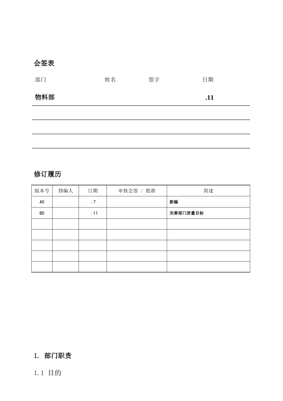 物料部部门管理手册_第3页