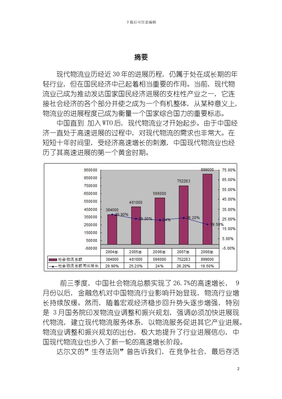 物流公司创业计划书修改第三版模板_第3页