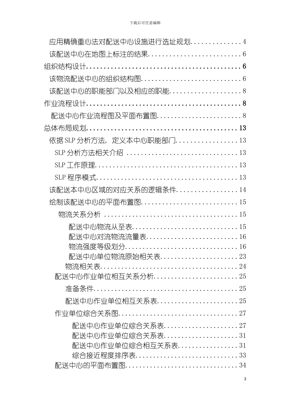 物流系统规划课程设计模板_第3页