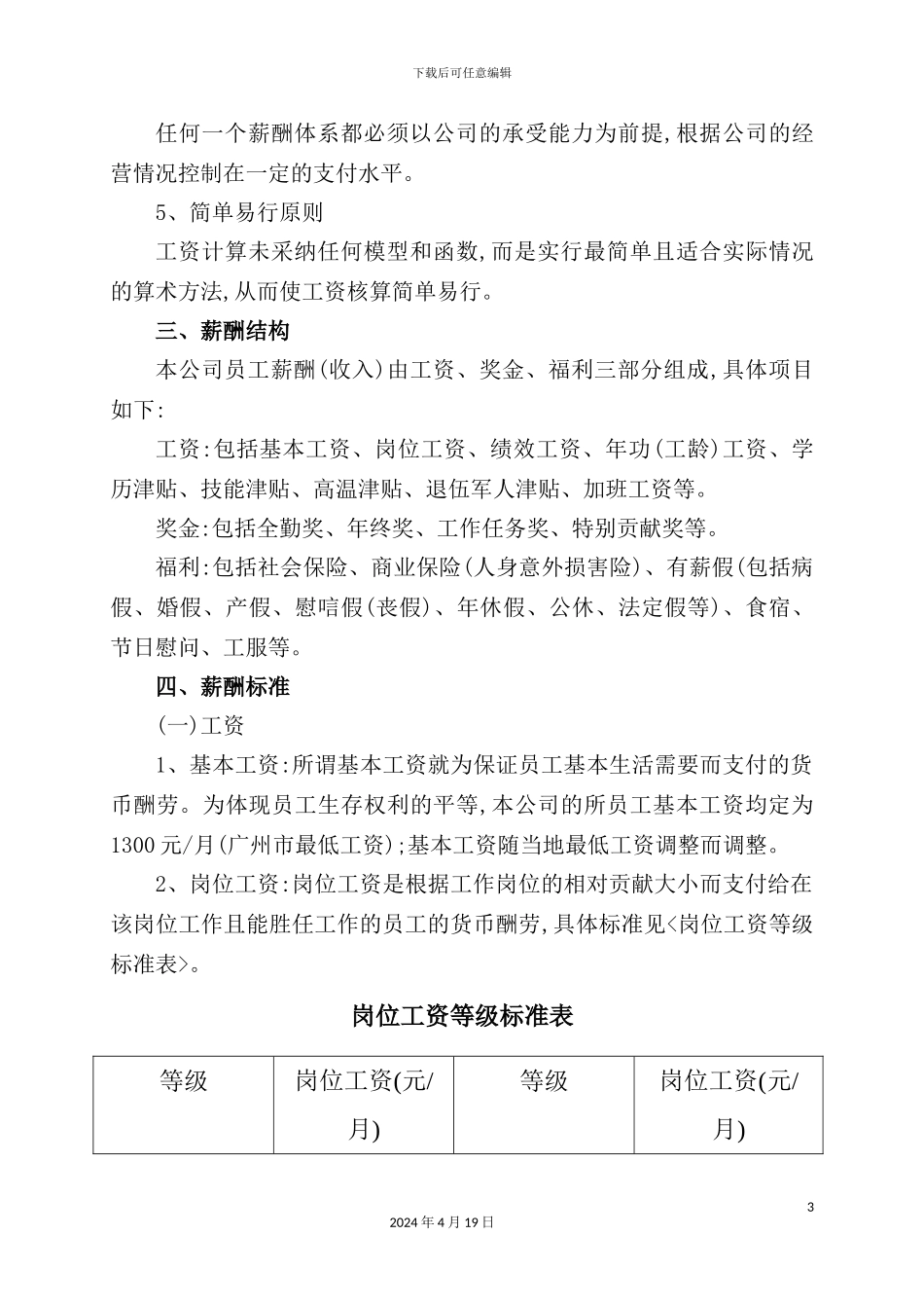 物管公司激励性薪酬体系设计方案_第3页