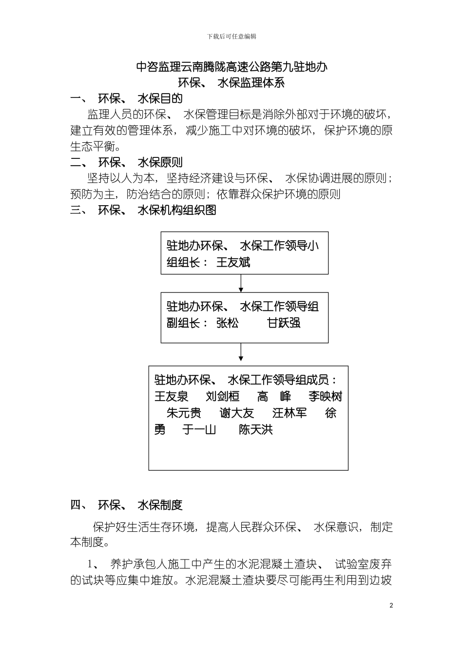 环境保护监理体系模板_第3页