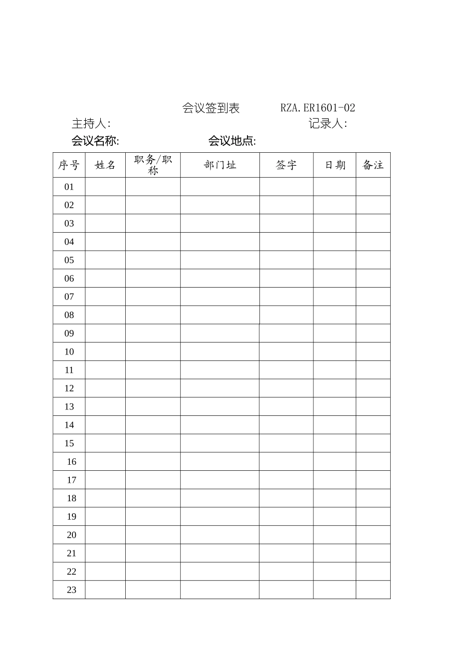 环境管理体系签到模板_第2页