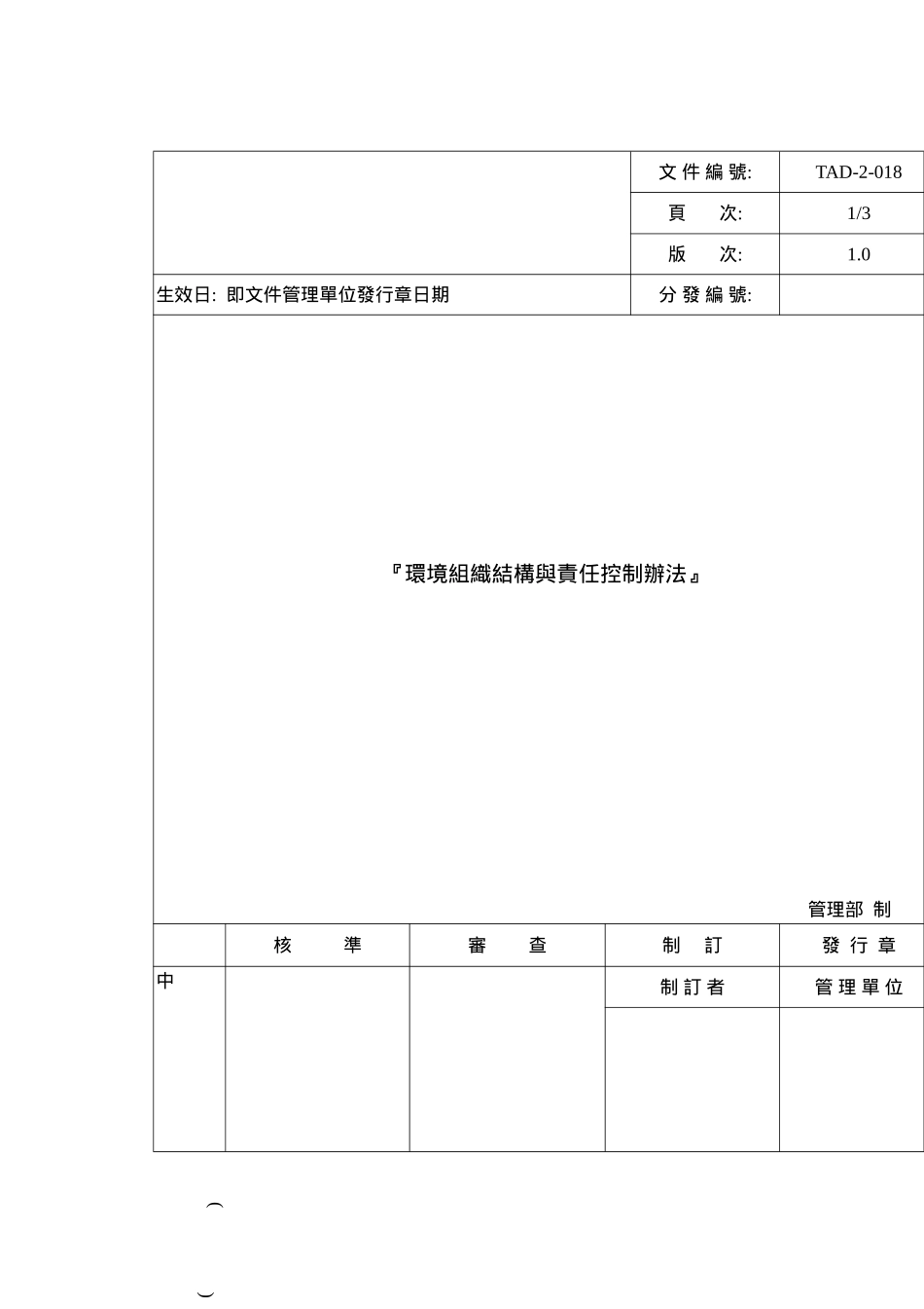 环境组织结构与责任控制制度管理_第2页