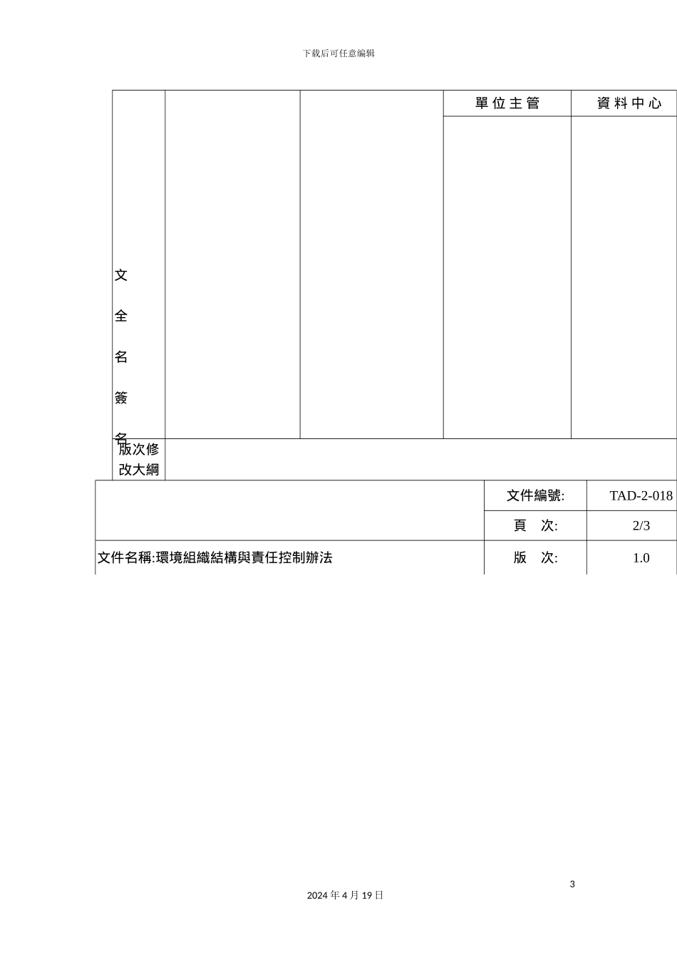 环境组织结构与责任控制制度管理_第3页