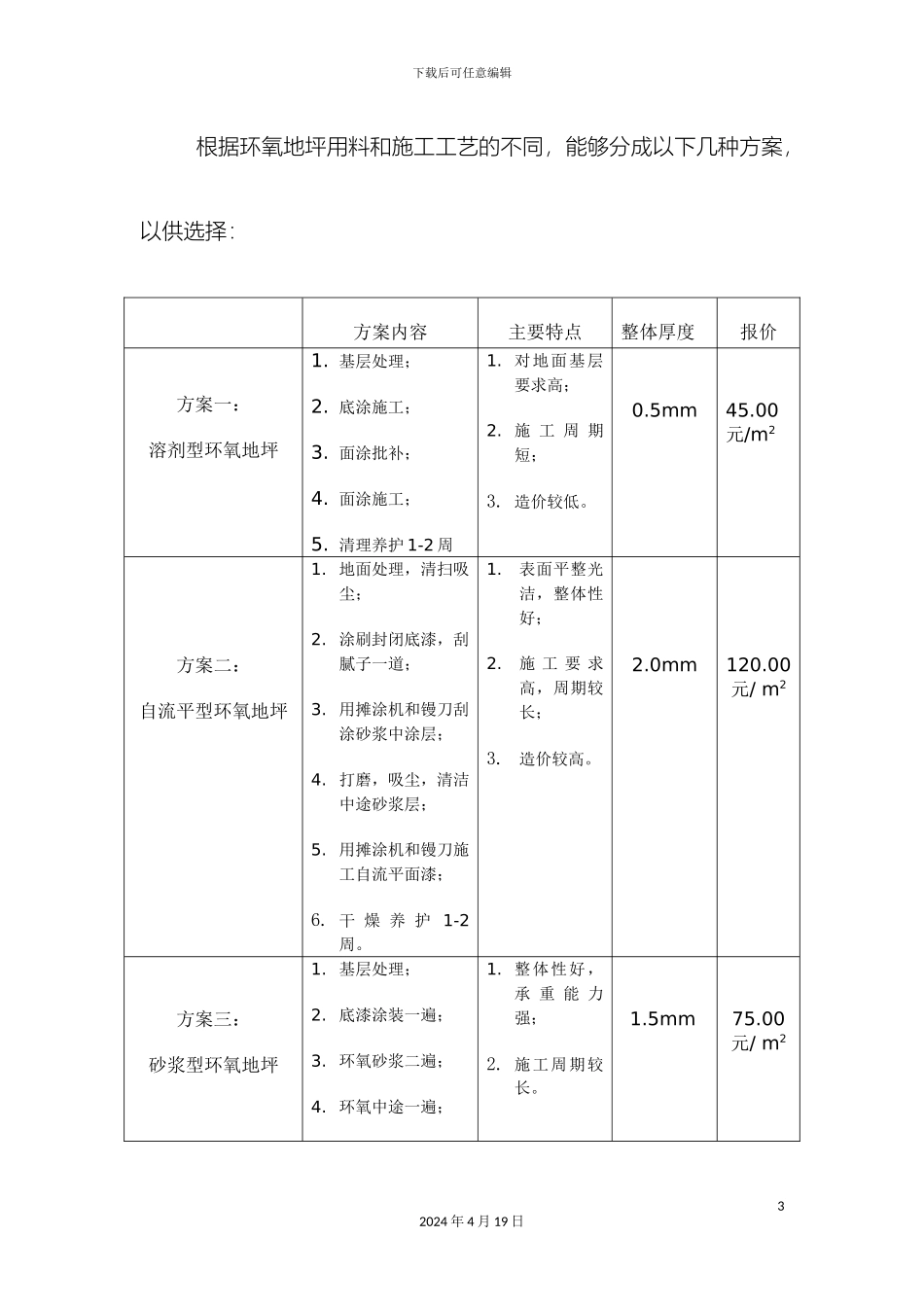 环氧地坪漆施工方案汇总_第3页