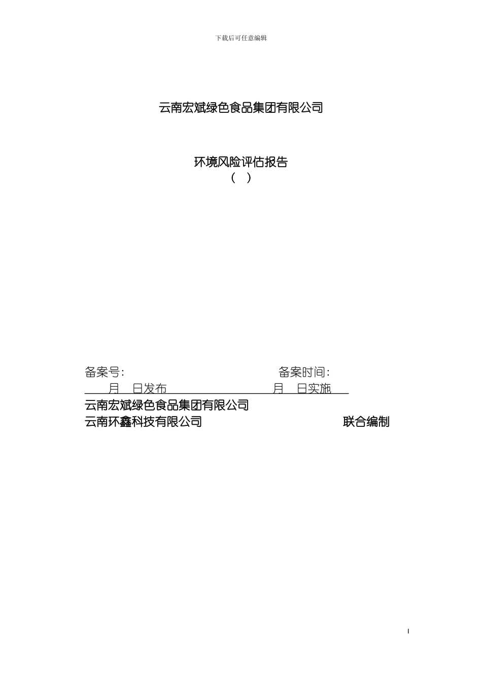 环境风险评估报告模板_第2页