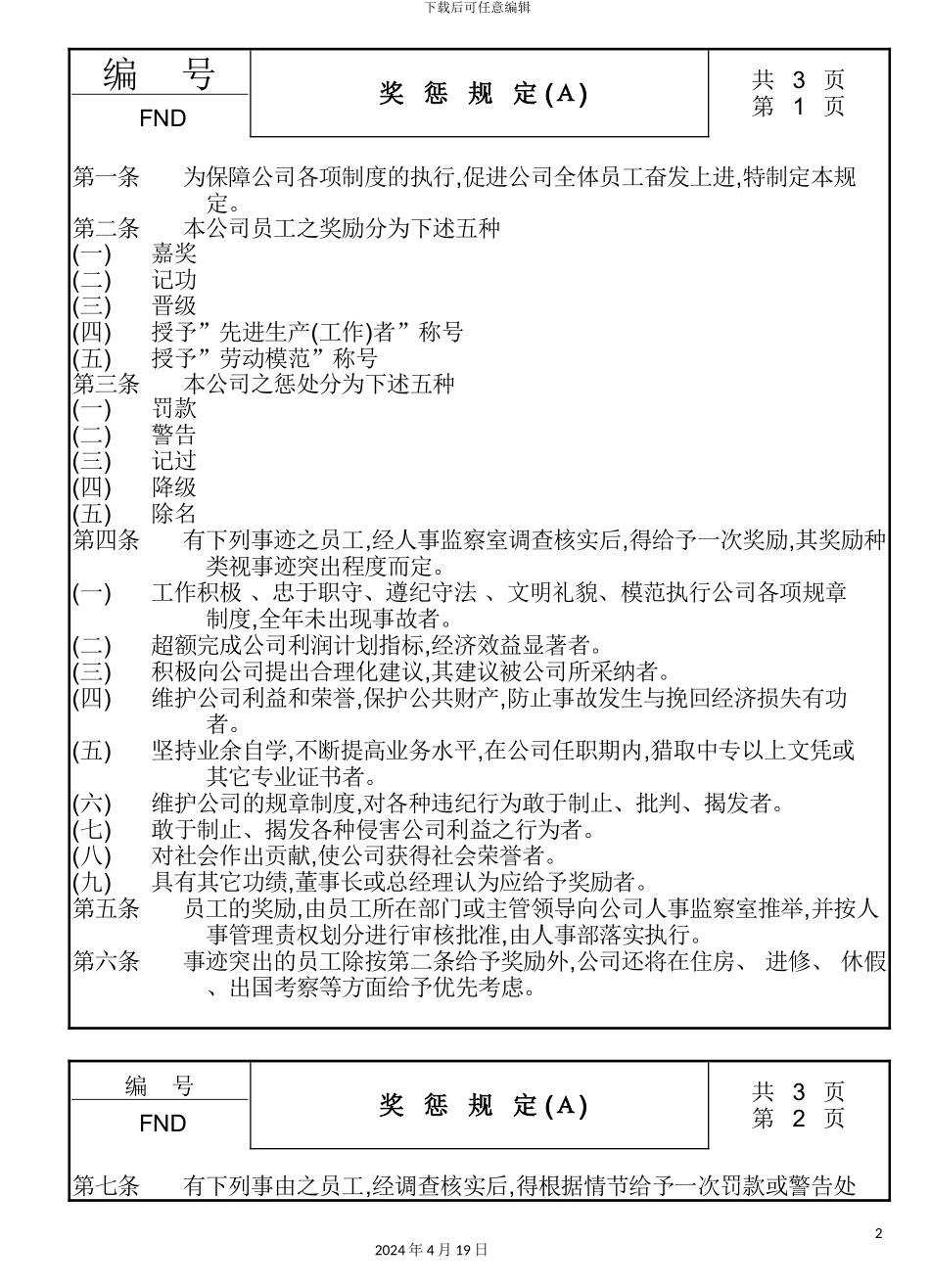 现代企业奖惩制度概述_第2页