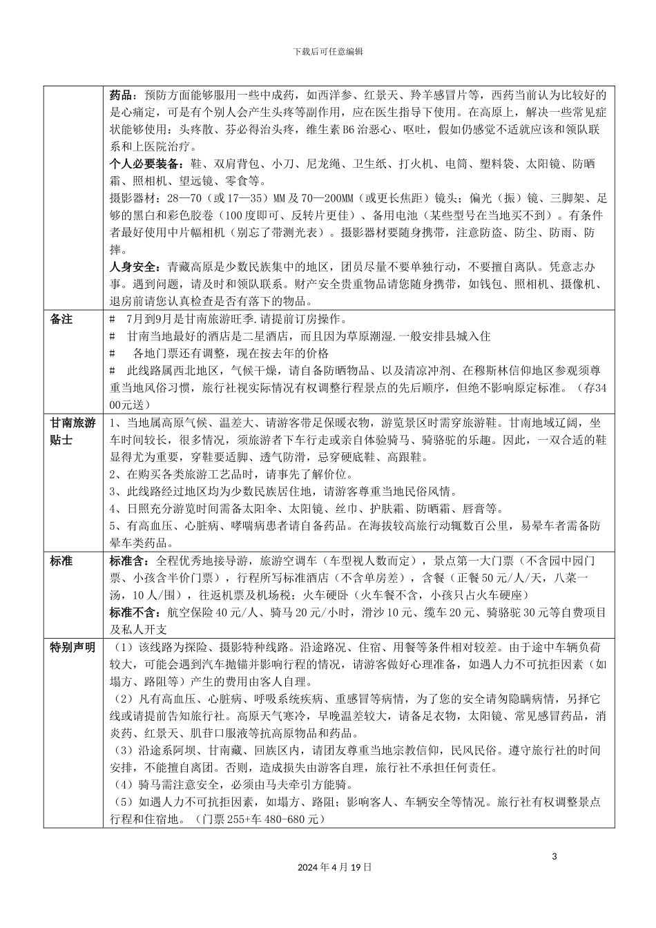 甘南线路注意事项_第3页