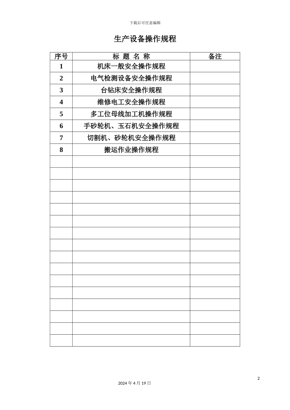 生产设备操作规程_第2页