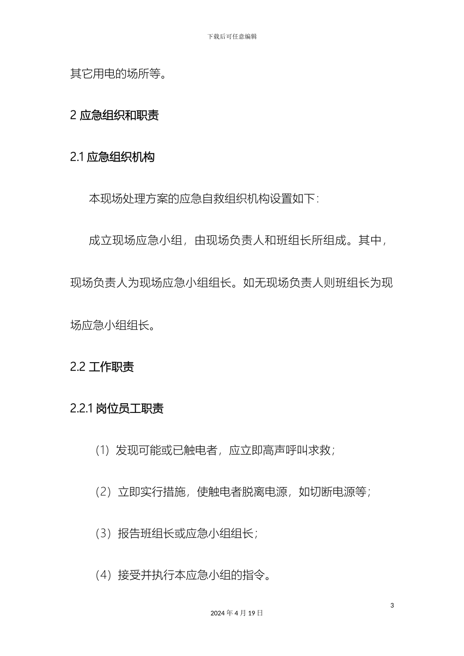 电气火灾现场处置方案_第3页