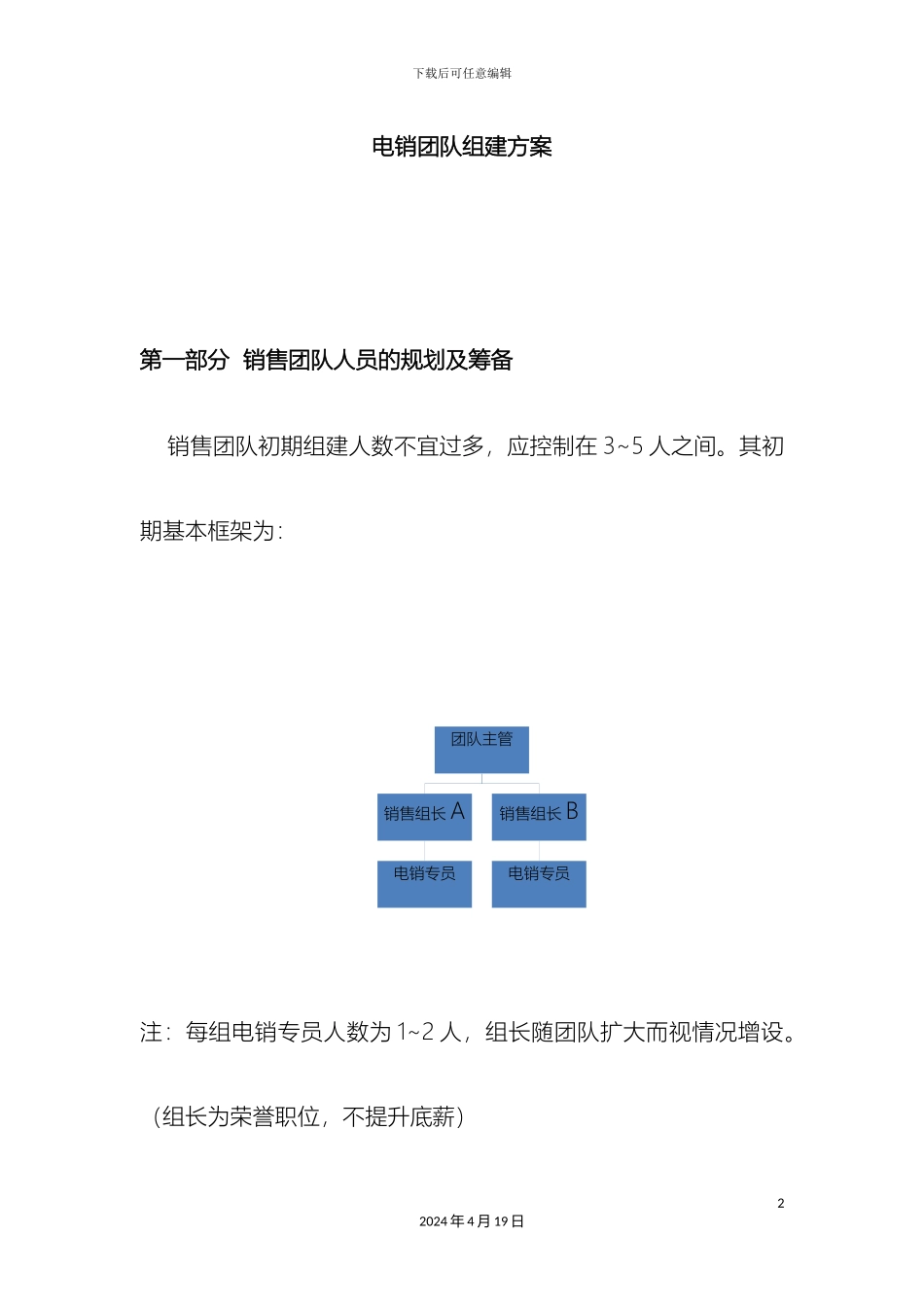 电销团队组建方案_第2页