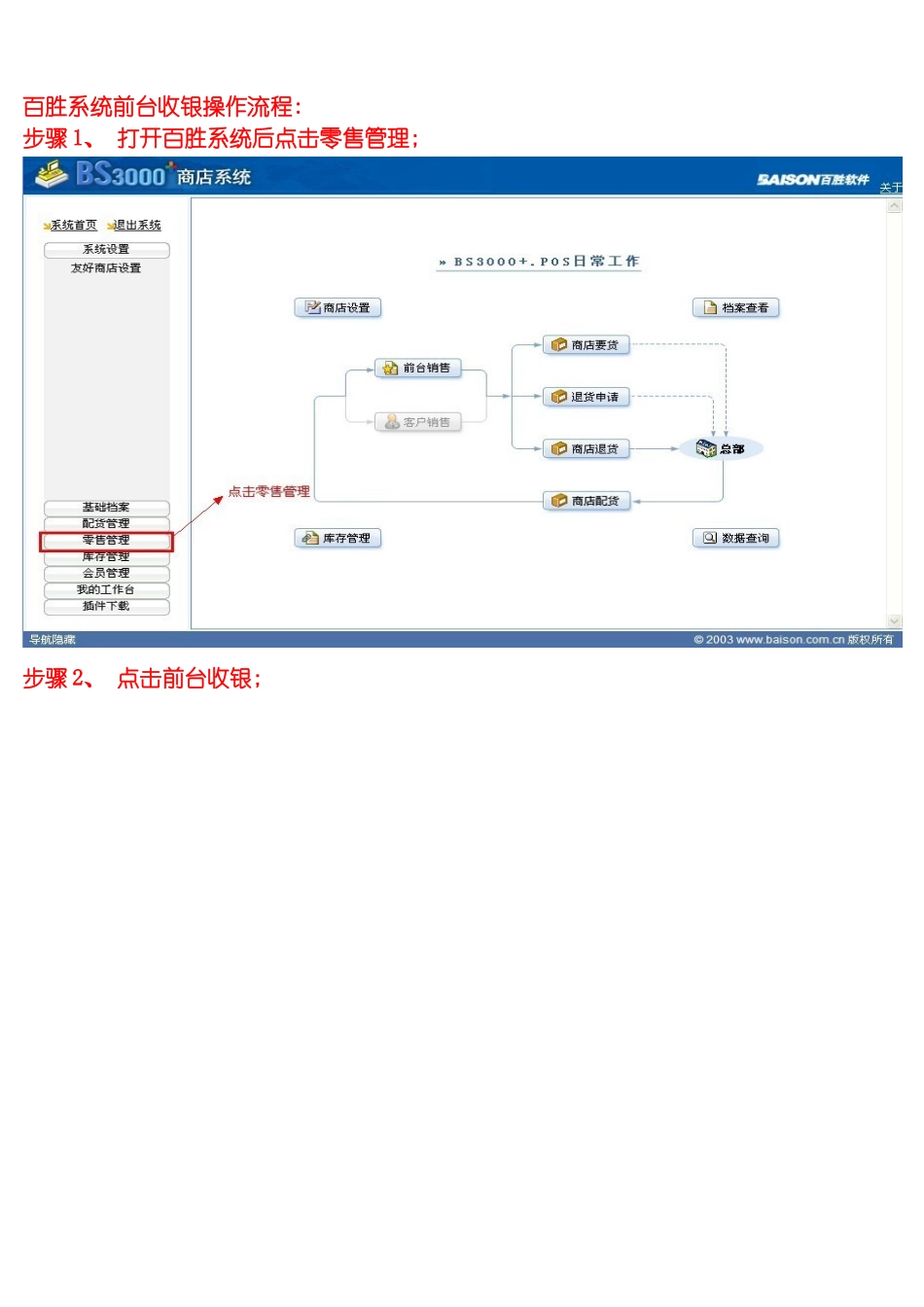 百胜系统前台收银操作流程模板_第2页