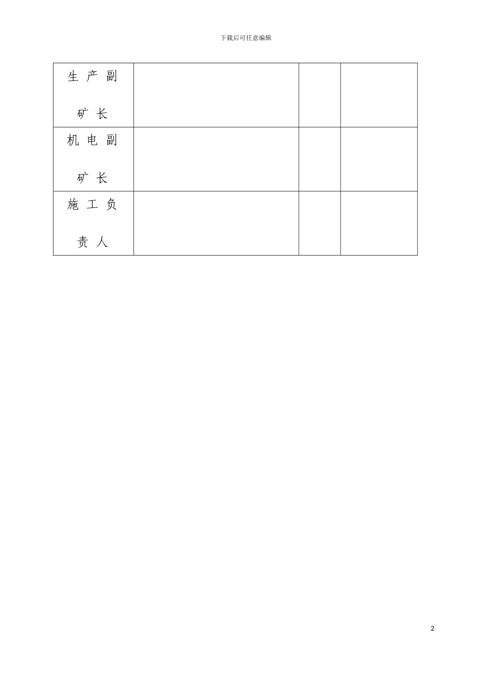 盐津县西铁煤矿机械化改造施工组织设计模板_第3页