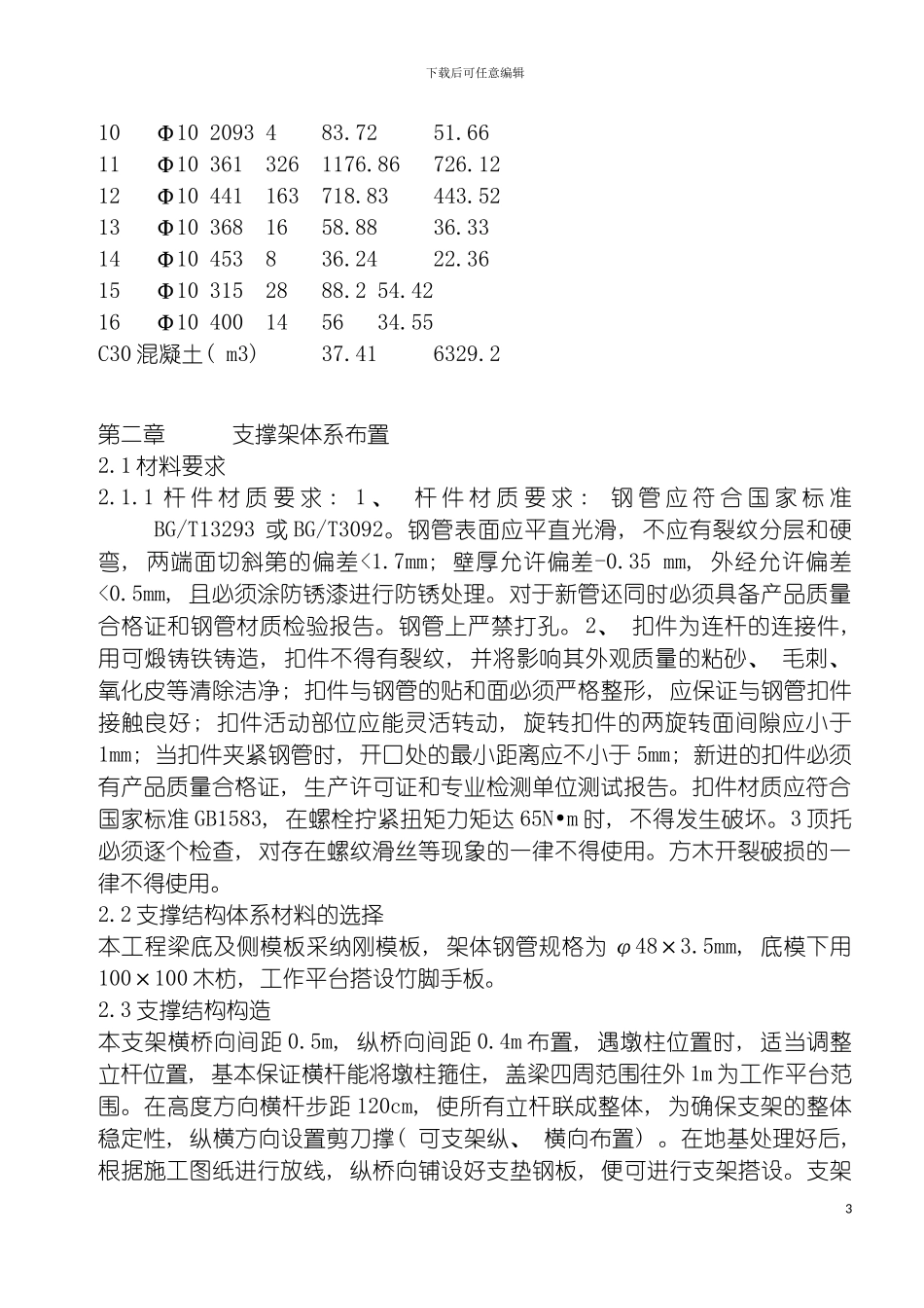 盖梁满堂支架施工方案模板_第3页