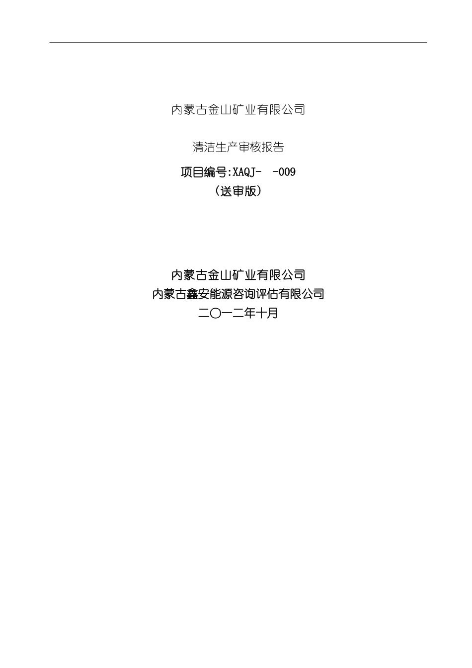 矿业有限公司清洁生产审核报告_第2页