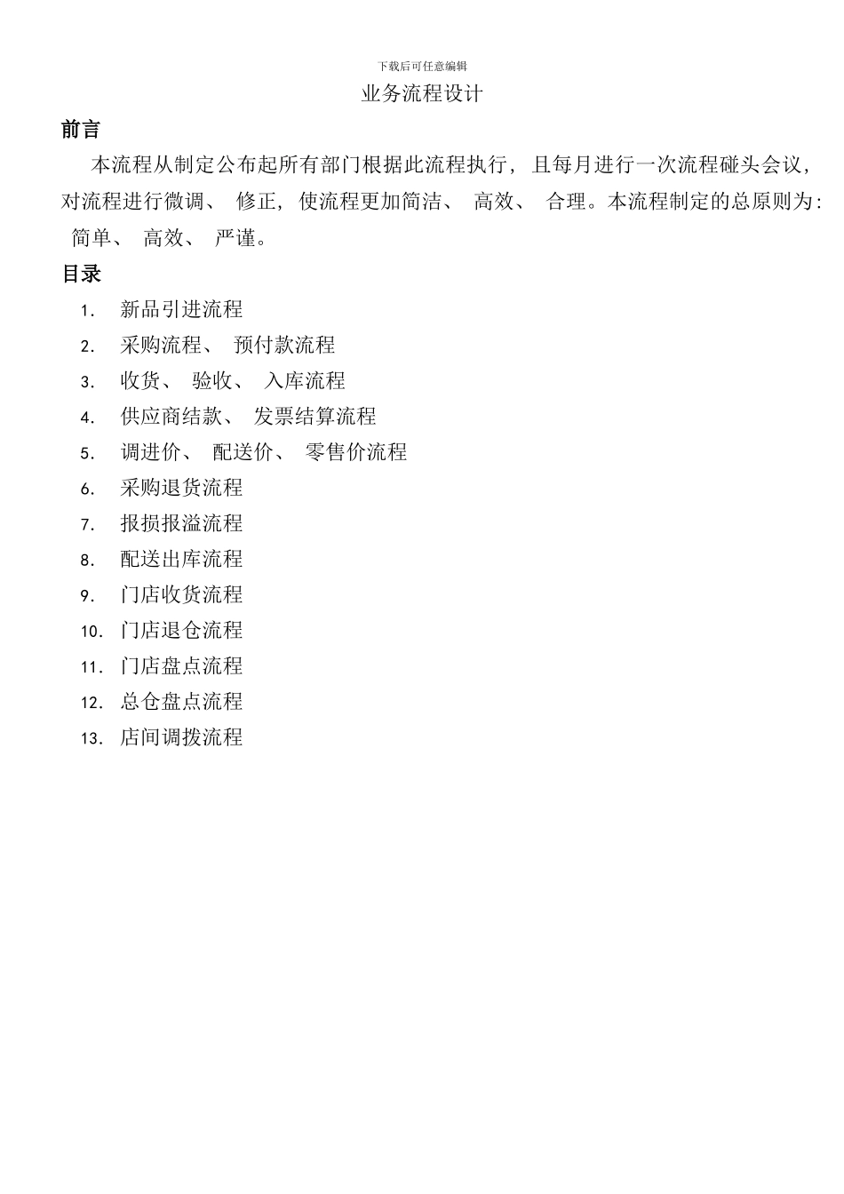 连锁药店流程设计样本_第1页