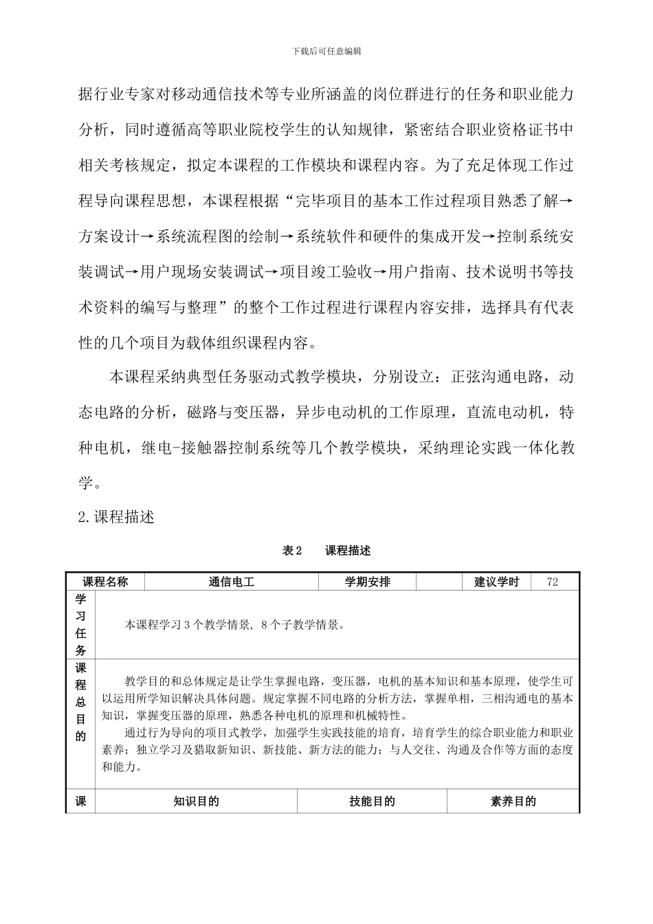 通信电工课程标准李新_第3页