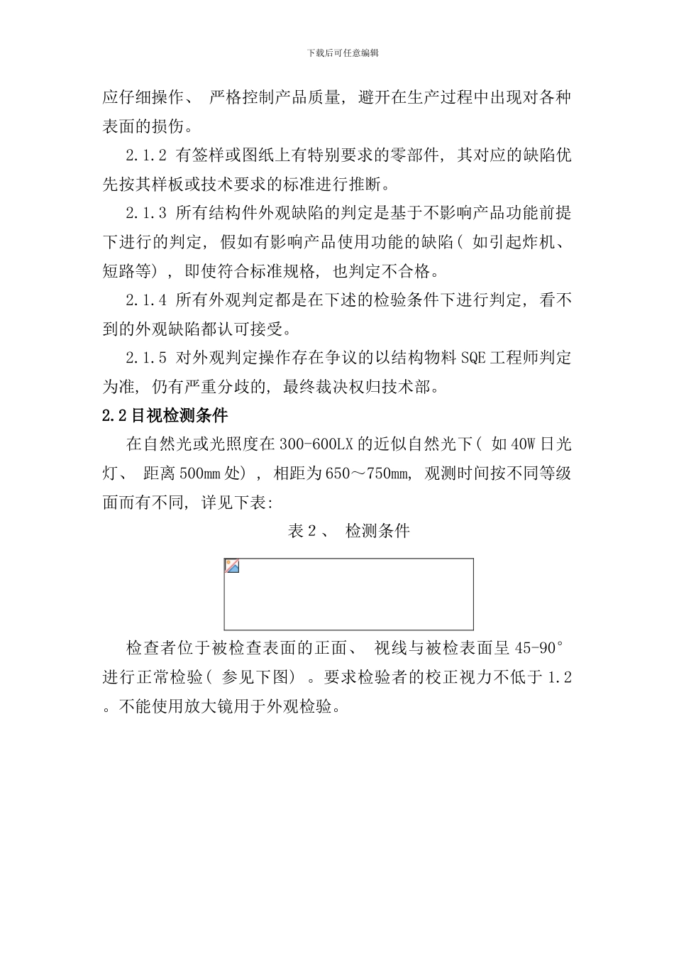 通用外观检验标准样本_第2页