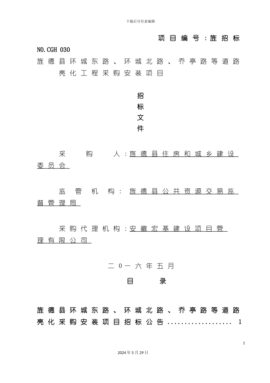 道路亮化工程采购安装项目招标文件_第2页