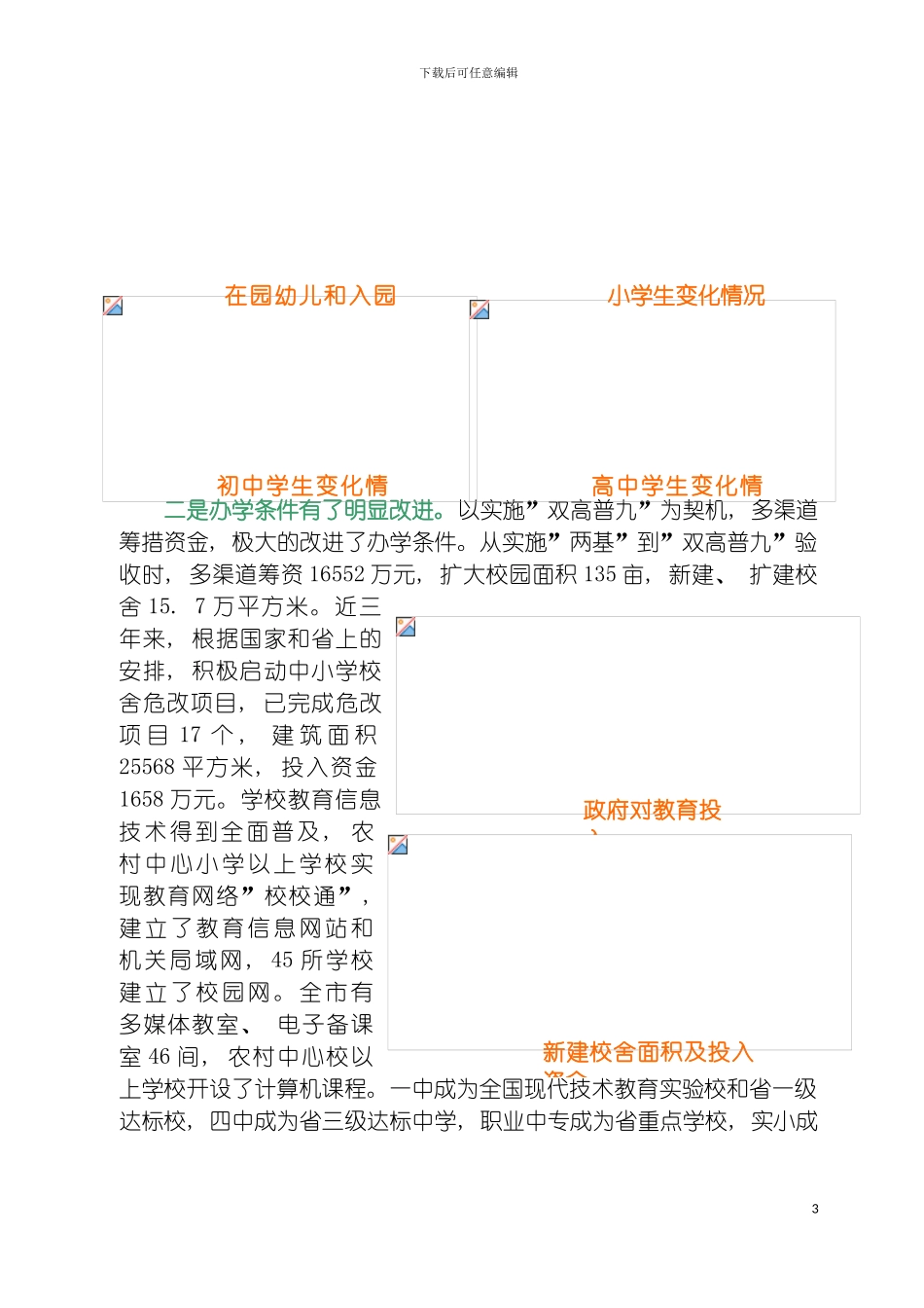 邵武市教育事业十一五发展规划模板_第3页