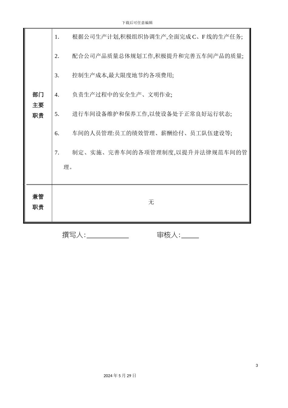 部门职能说明书-五车间_第3页