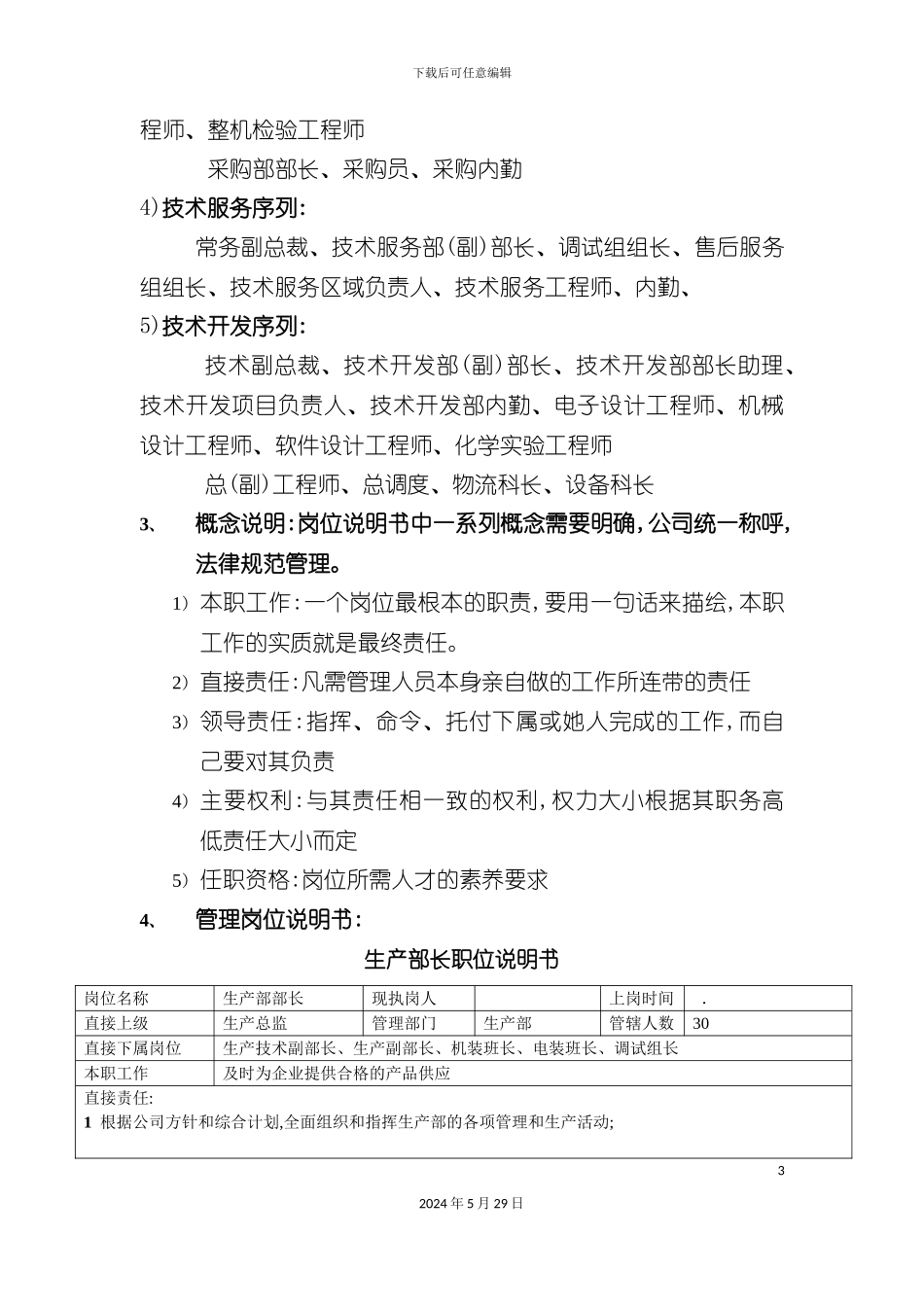 部门负责人岗位职责及任职资格_第3页