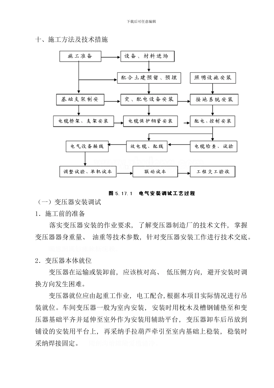 配电工程施工方案样本_第1页