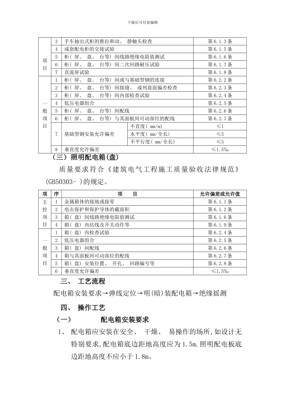 配电箱安装方案样本_第3页