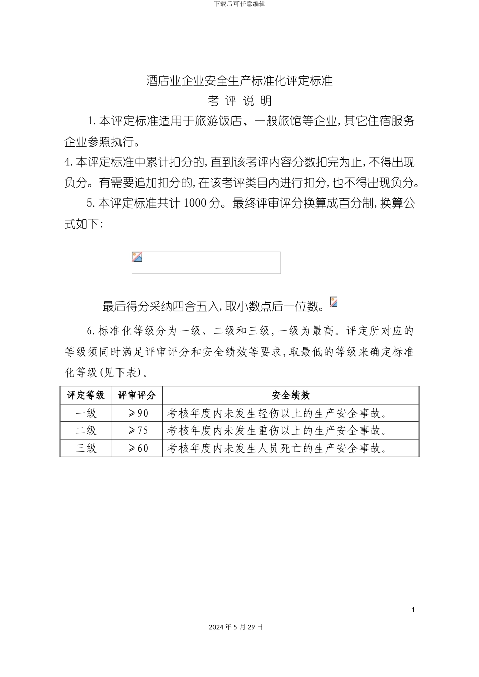 酒店业企业安全生产标准化评定标准_第2页