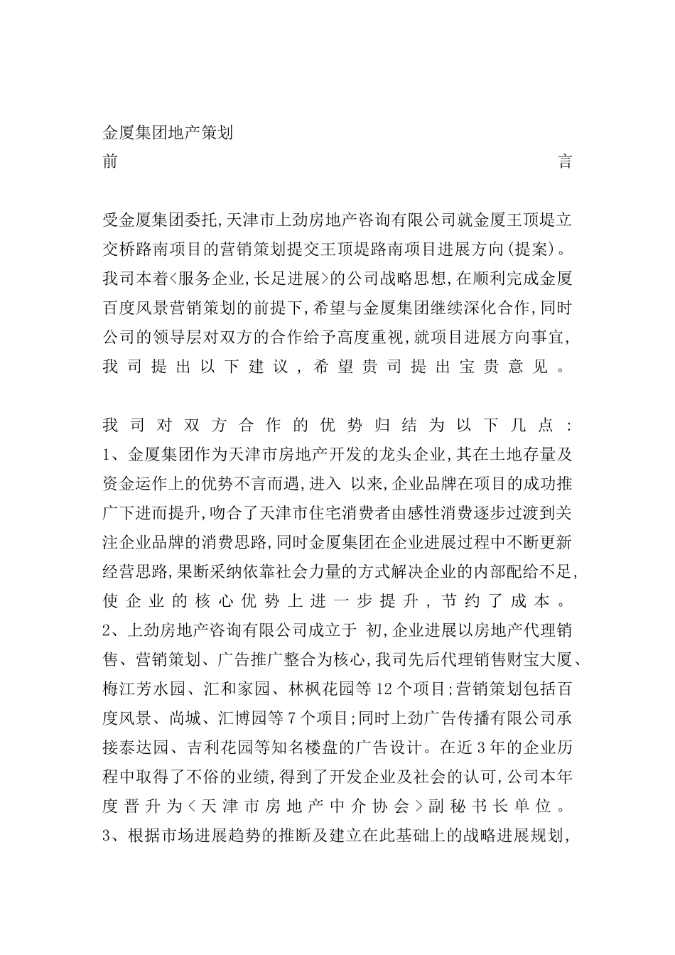 金厦集团地产策划方案_第2页