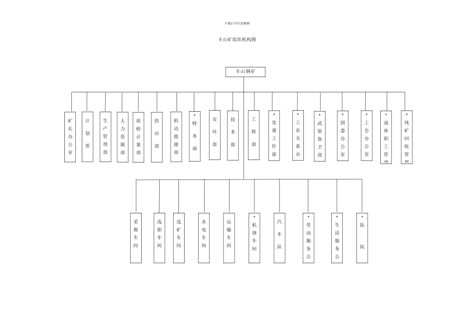 铜绿山矿组织机构图样本_第2页
