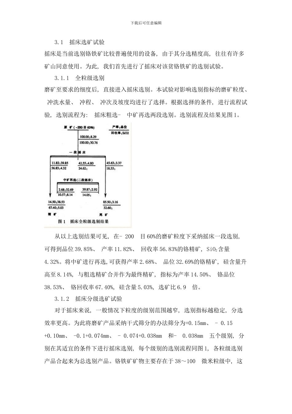 铬铁矿选矿工艺样本_第2页