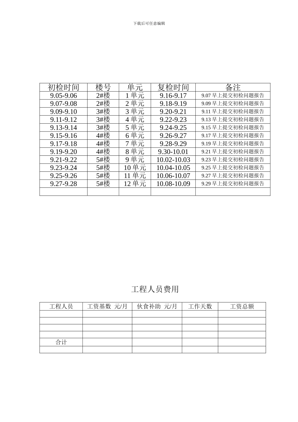 银泰海威国际住宅分户验收方案样本_第2页