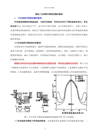 铸造工艺参数对铸锭质量的影响样本