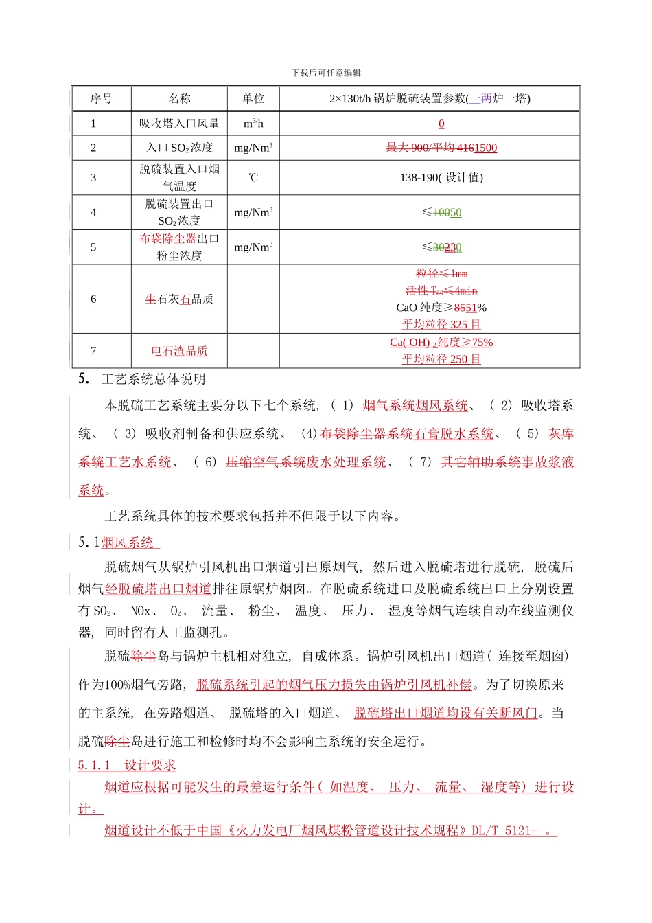 锅炉脱硫工程技术规格书样本_第3页