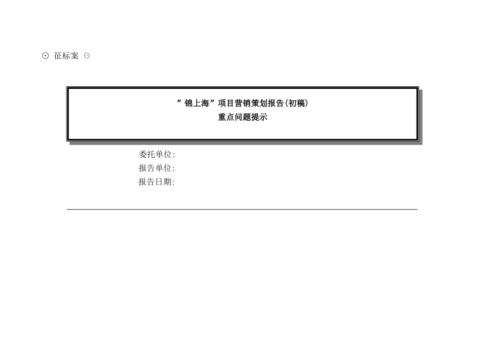 锦上海项目营销策划报告_第2页