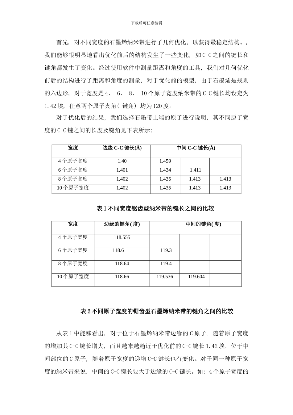 锯齿型石墨烯纳米带的第一原理研究样本_第3页