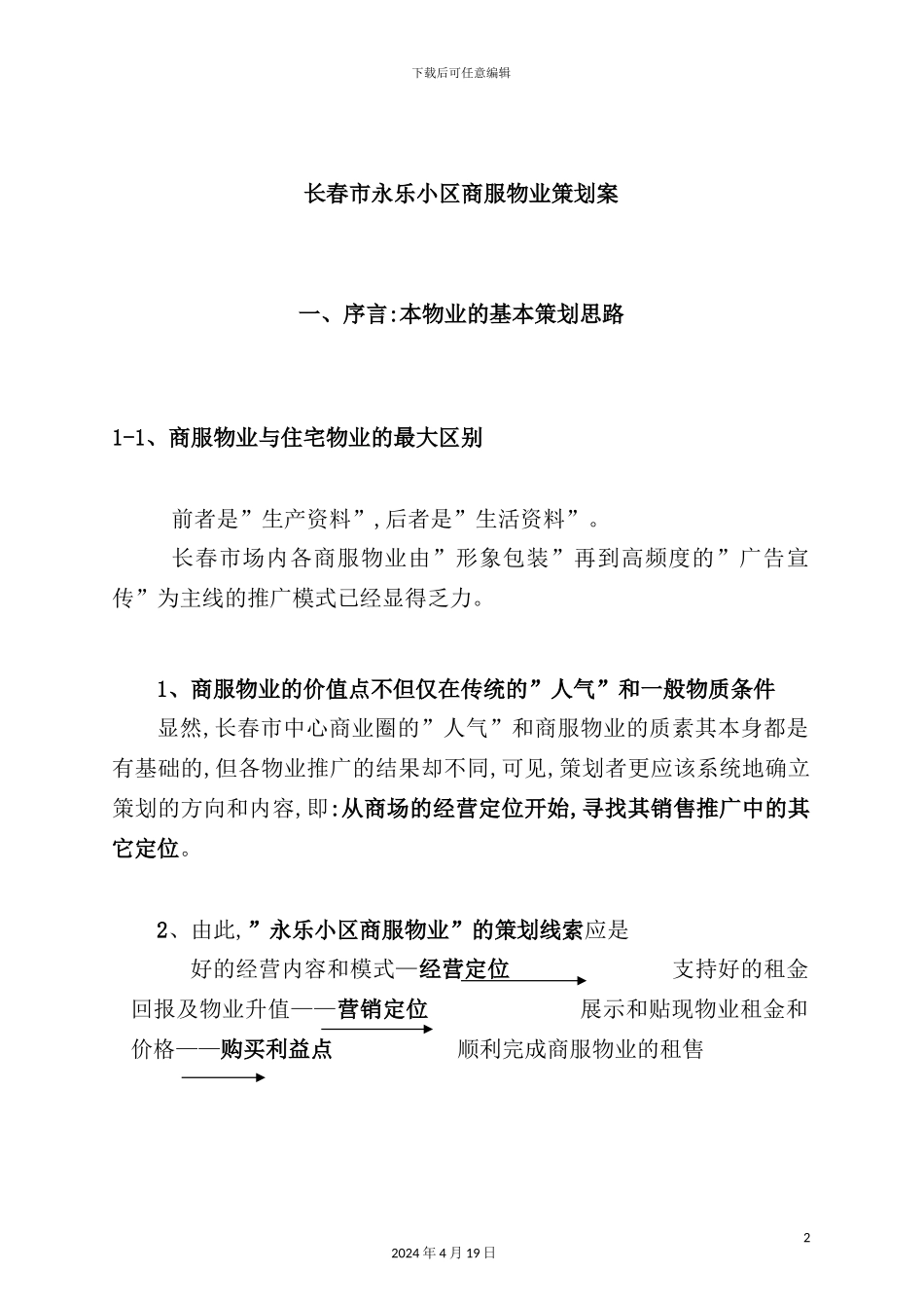 长春小区物业服务策划方案_第2页