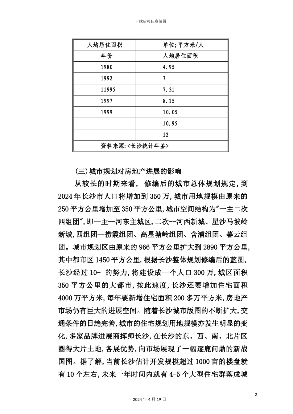 长沙房地产市场深度分析研究报告_第2页