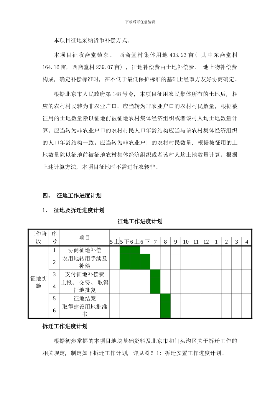 门头沟斋堂旅游集散中心项目征地以及拆迁实施方案细则样本_第3页