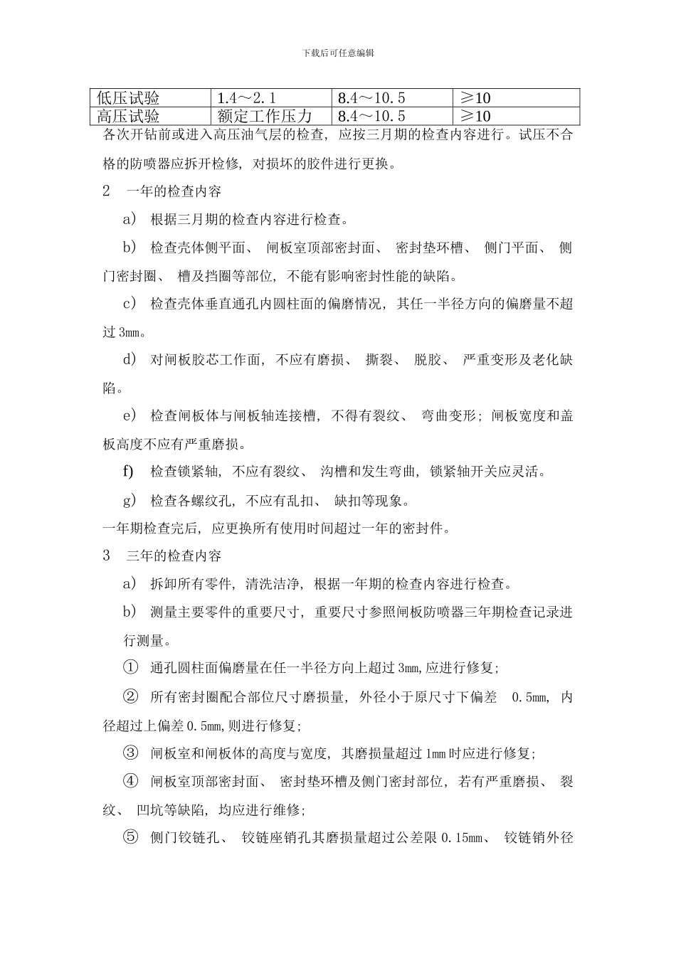 闸板防喷器维护与保养制度样本_第2页