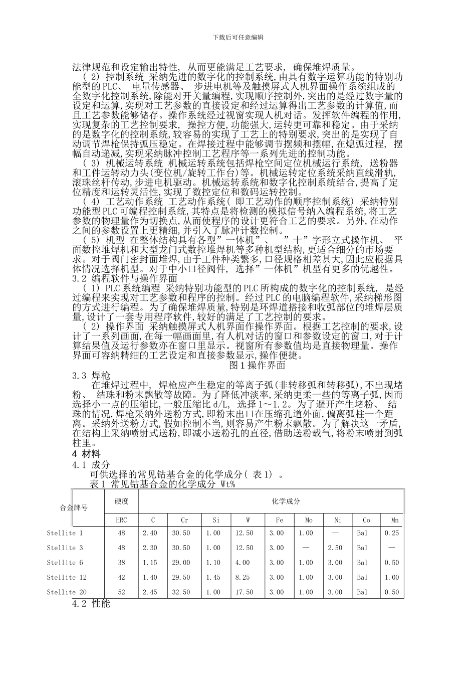 阀门密封面粉末等离子堆焊钴基合金技术研究样本_第2页