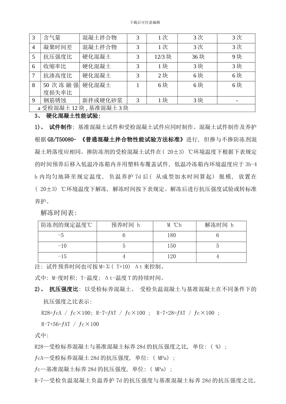 防冻抗冻砼试验作业指导书样本_第3页