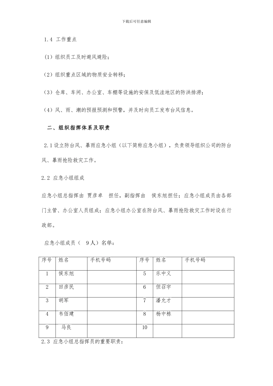 防台风应急预案_第2页