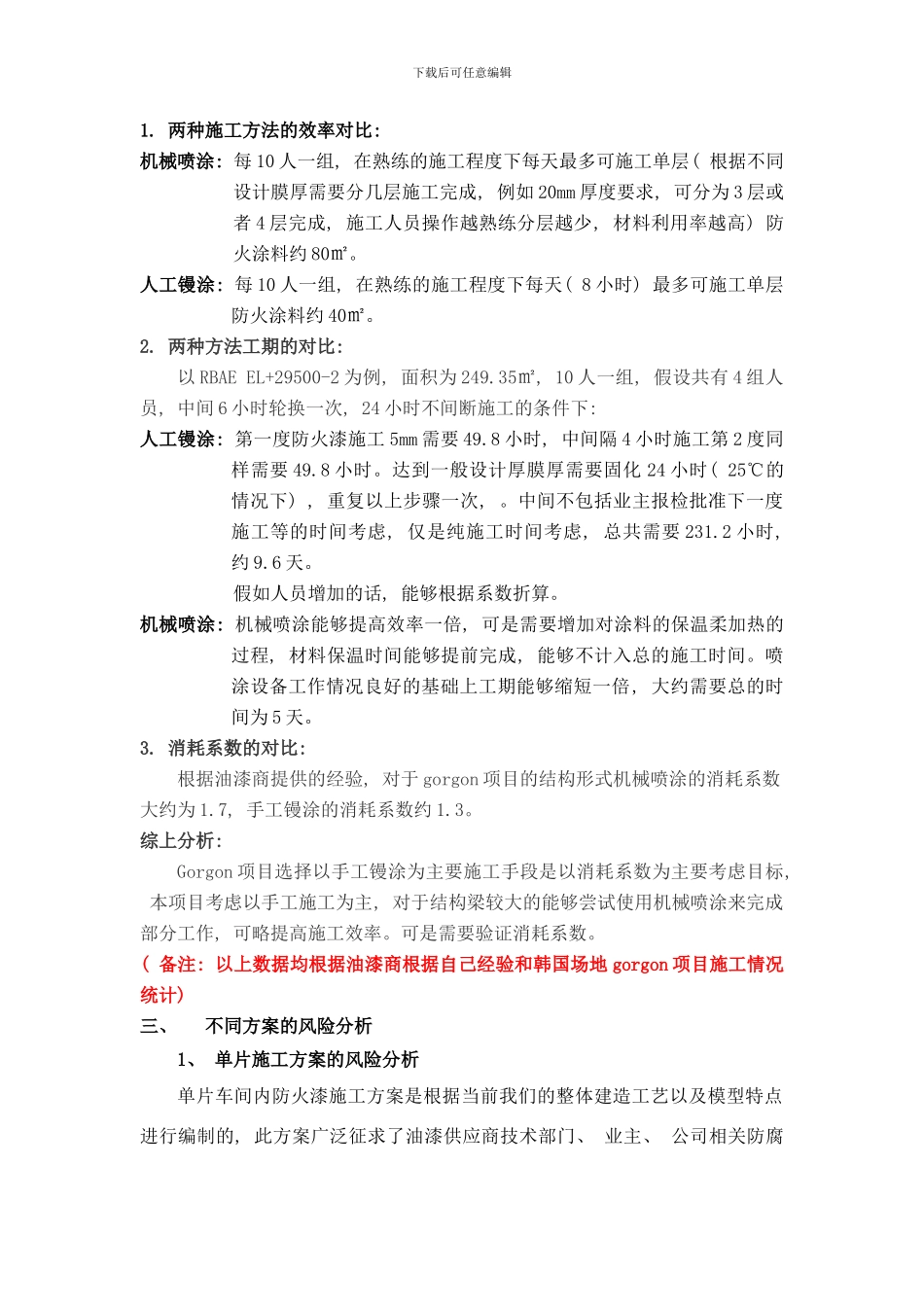 防火漆施工方案风险分析样本_第2页