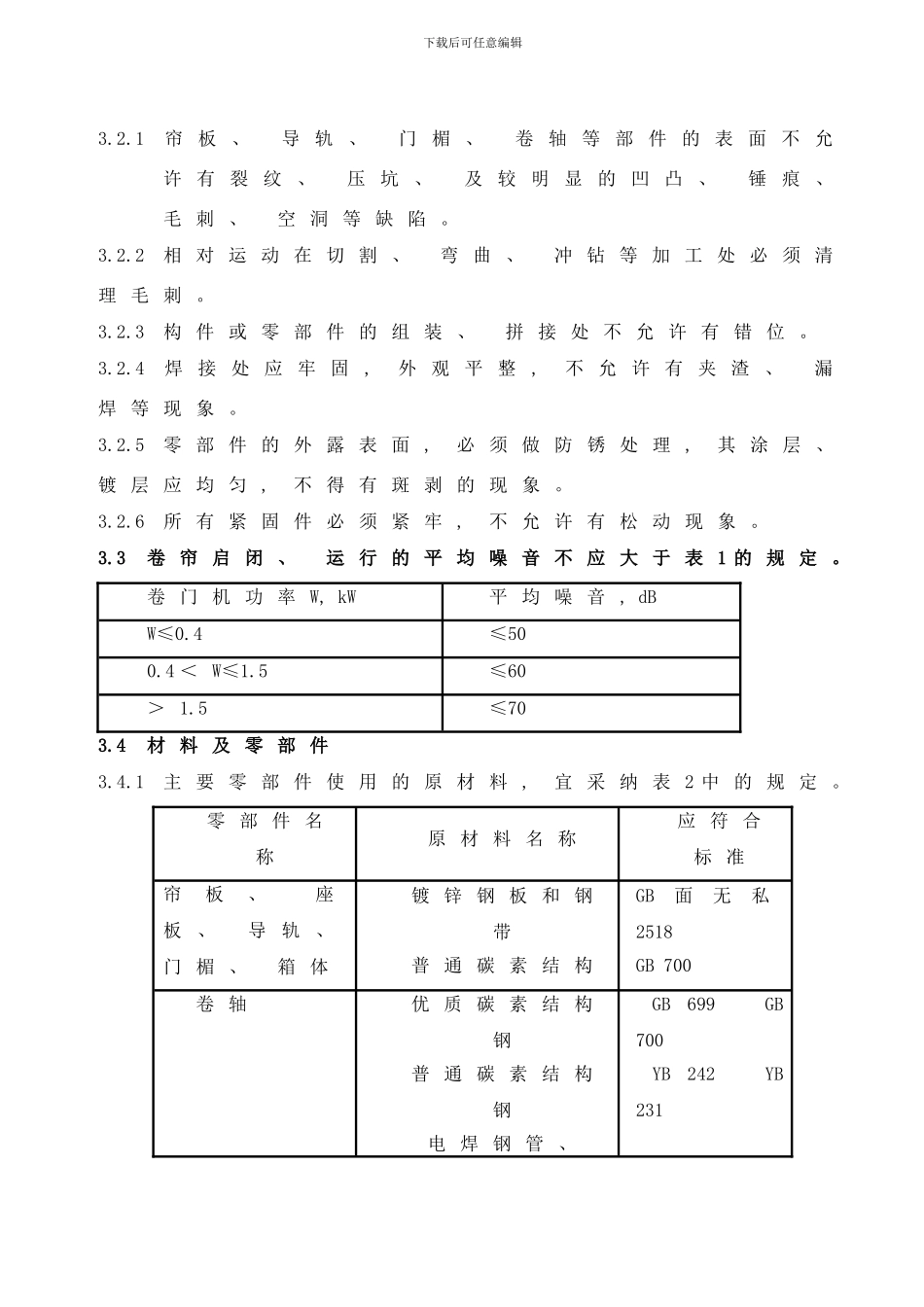 防火门防火卷帘招投标技术要求样本_第3页