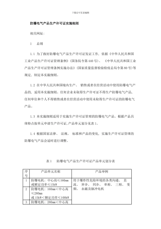 防爆电气产品生产许可证实施细则样本