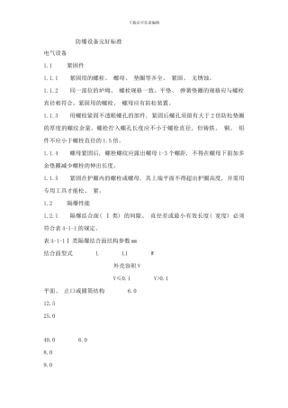 防爆设备完好标准样本