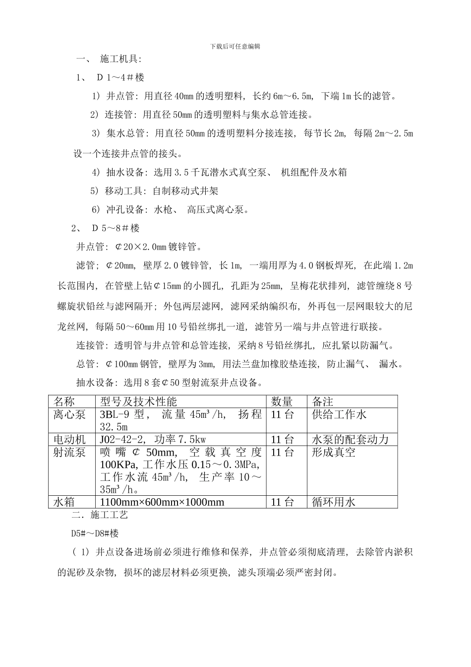 降水技术交底样本_第1页