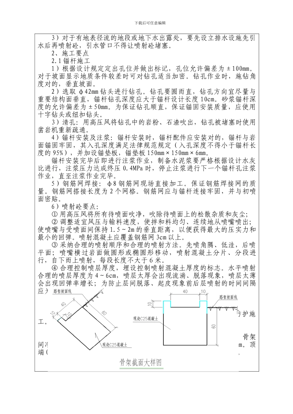 隧道边仰坡技术交底_第3页